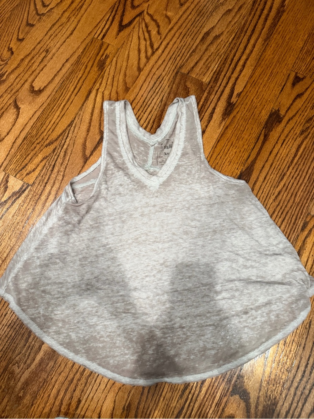We The Free Heather Gray Racerback Tank Top
